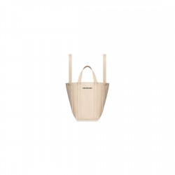 BALENCIAGA WOMEN'S EVERYDAY 2.0 XS NORTH-SOUTH SHOULDER TOTE BAG IN SAND