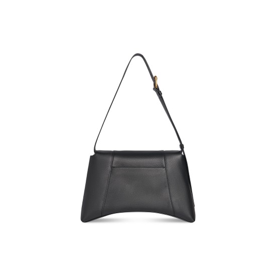 BALENCIAGA WOMEN'S DOWNTOWN XS SMALL MEDIUM SHOULDER BAG IN BLACK