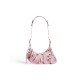 BALENCIAGA WOMEN'S LE CAGOLE XS SHOULDER BAG IN PINK