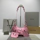 BALENCIAGA WOMEN'S LE CAGOLE XS SHOULDER BAG IN PINK