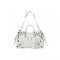 BALENCIAGA WOMEN'S NEO CAGOLE CITY HANDBAG IN WHITE