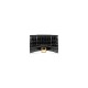 BALENCIAGA WOMEN'S HOURGLASS WALLET ON CHAIN CROCODILE EMBOSSED IN BLACK