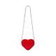 BALENCIAGA WOMEN'S LE CAGOLE HEART MINI BAG IN RED