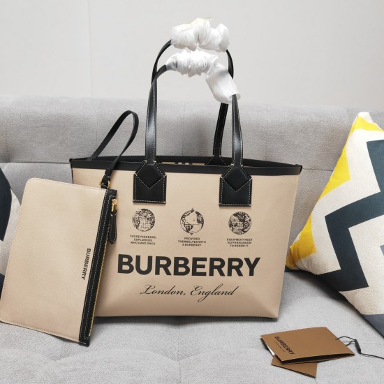 BURBERRY Small Medium Large London Tote Bag