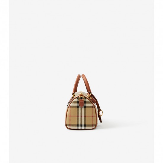 BURBERRY Check Mini Medium Bowling Bag