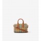 BURBERRY Check Mini Medium Bowling Bag