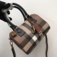 BURBERRY Check Mini Medium Bowling Bag