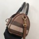 BURBERRY Check Mini Medium Bowling Bag