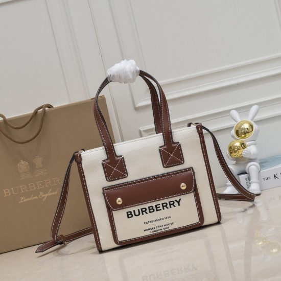 BURBERRY Mini Medium Freya Tote