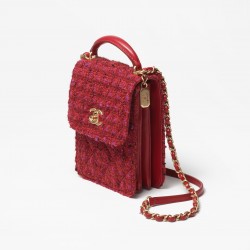 CHANEL MINI FLAP BAG WITH TOP HANDLE