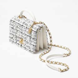 CHANEL MINI FLAP BAG WITH TOP HANDLE