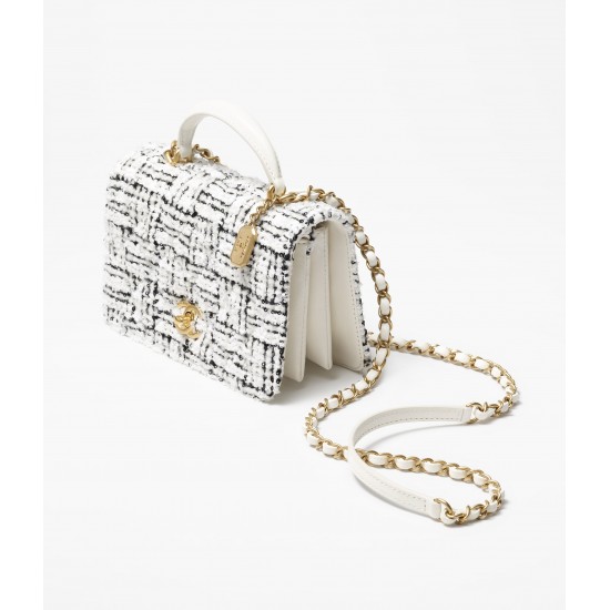 CHANEL MINI FLAP BAG WITH TOP HANDLE