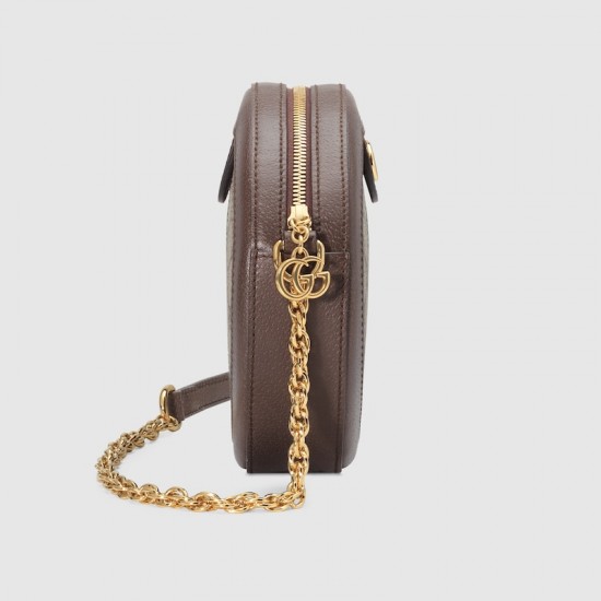 GUCCI OPHIDIA MINI GG ROUND SHOULDER BAG