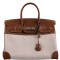 Hermès Birkin 35 Toile & Barenia with Palladium Hardware