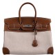 Hermès Birkin 35 Toile & Barenia with Palladium Hardware