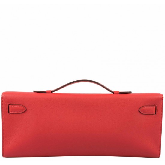 Hermès Kelly Cut Rouge Tomate Swift Gold Hardware