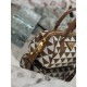 PRADA Symbole embroidered fabric top-handle bag