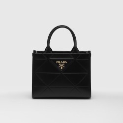 PRADA Mini Prada Symbole leather bag with stitching