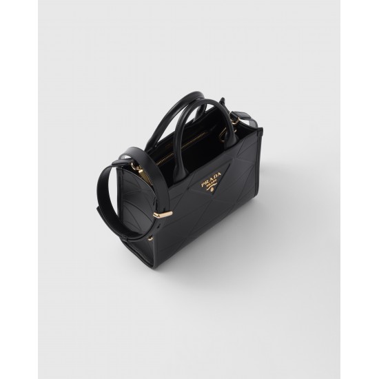 PRADA Mini Prada Symbole leather bag with stitching