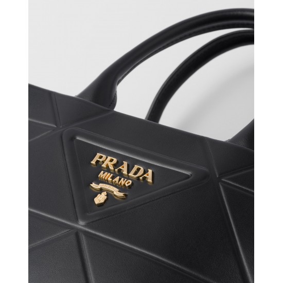 PRADA Mini Prada Symbole leather bag with stitching